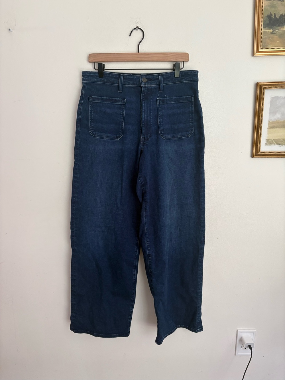 Madewell Curvy High Rise Emmet Jeans Dark Jean Wash Stretch Women’s 31